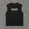 Raw Edge Cotton Tank Top (White Logo) (2 colours)