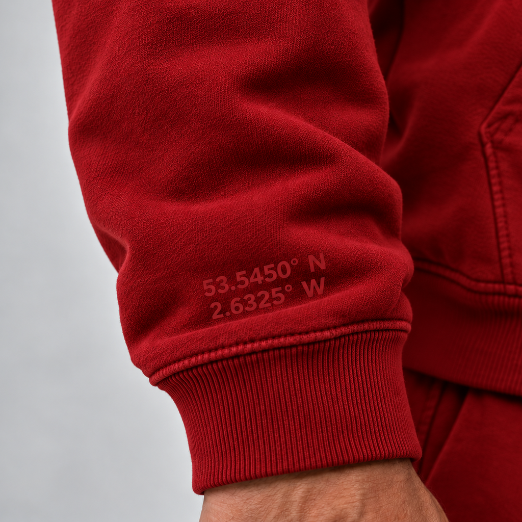 IDLYZ Crest Hoodie — Red