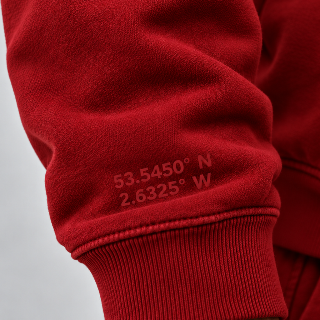 IDLYZ Essential Mock Neck Sweatshirt - Red