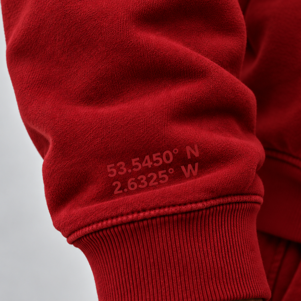 IDLYZ Essential Mock Neck Sweatshirt - Red