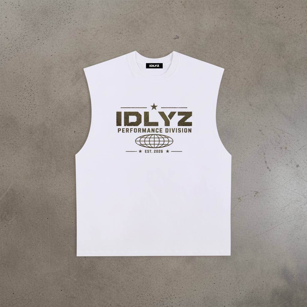 Raw Edge Cotton Tank Top