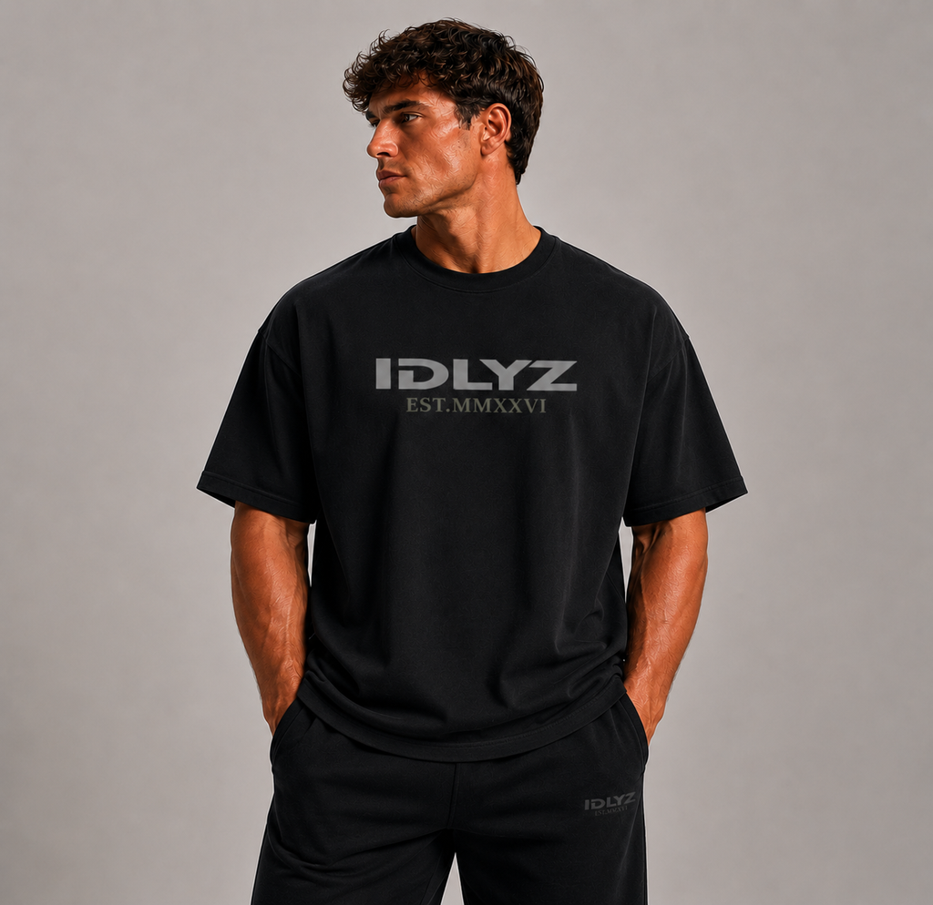 IDLYZ MMXXVI Oversized Cotton T-Shirt