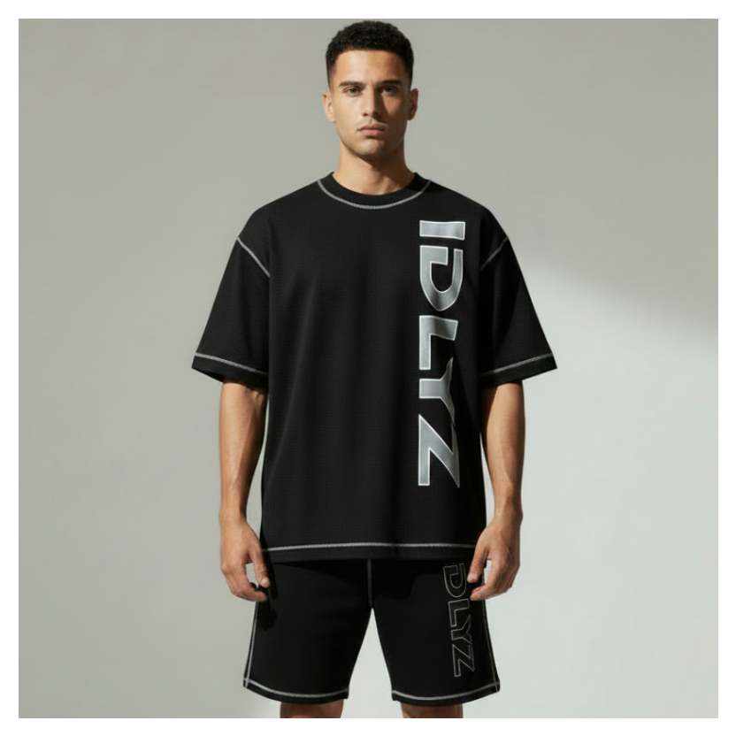 IDLYZ Sunfade Waffle T-Shirt