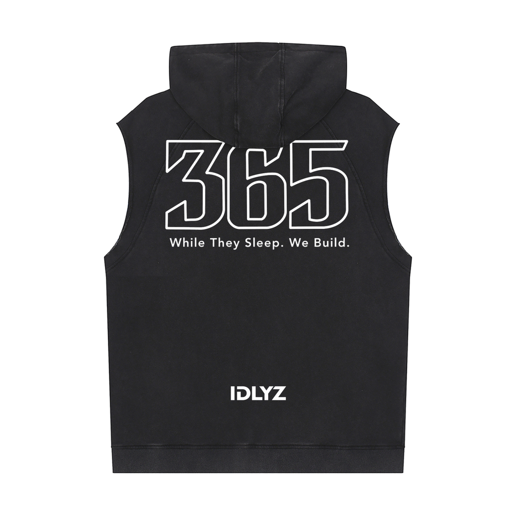 365 Snow Washed Sleeveless Hoodie