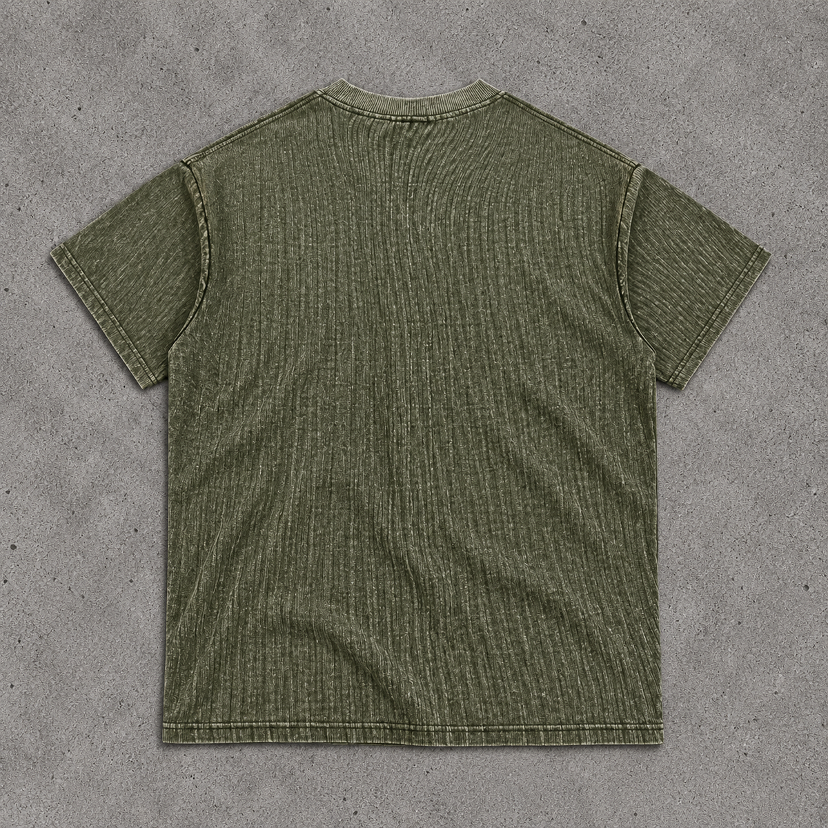 IDLYZ Terrain Waffle Tee Knit T-Shirt (Orange Logo)