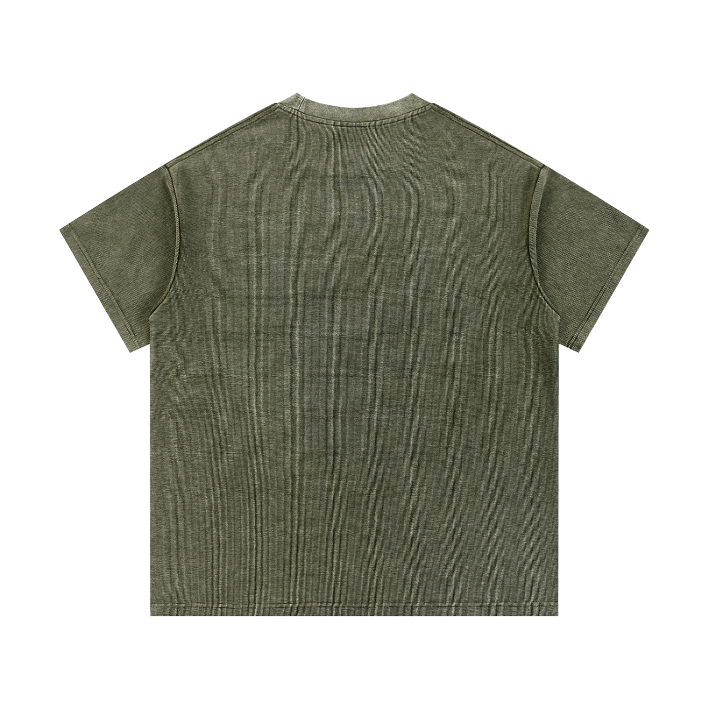 IDLYZ Terrain Waffle Knit T-Shirt (Dark Green Logo)