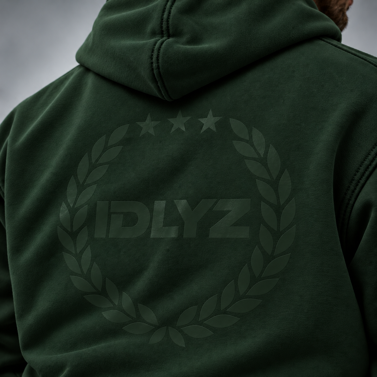IDLYZ Crest Hoodie — Green