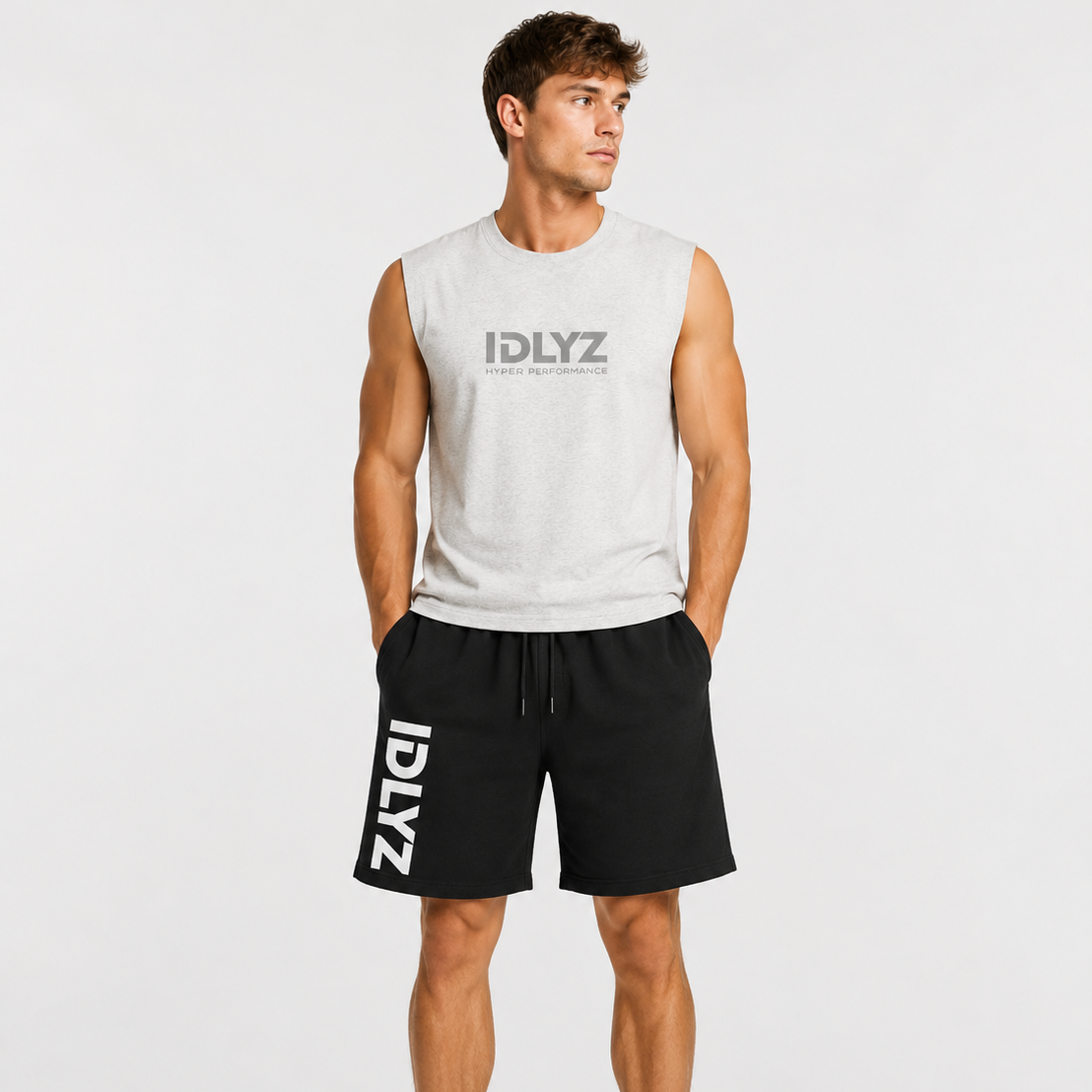 Snow Washed Raw Hem Shorts