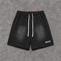 IDLYZ Sun Fade Raw Hem Shorts