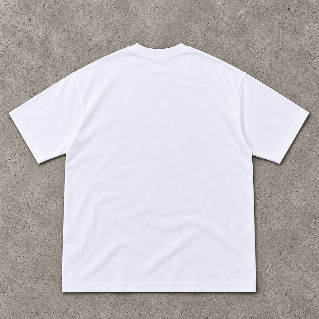 Hybrid Performance Oversized Unisex T-Shirt (white)