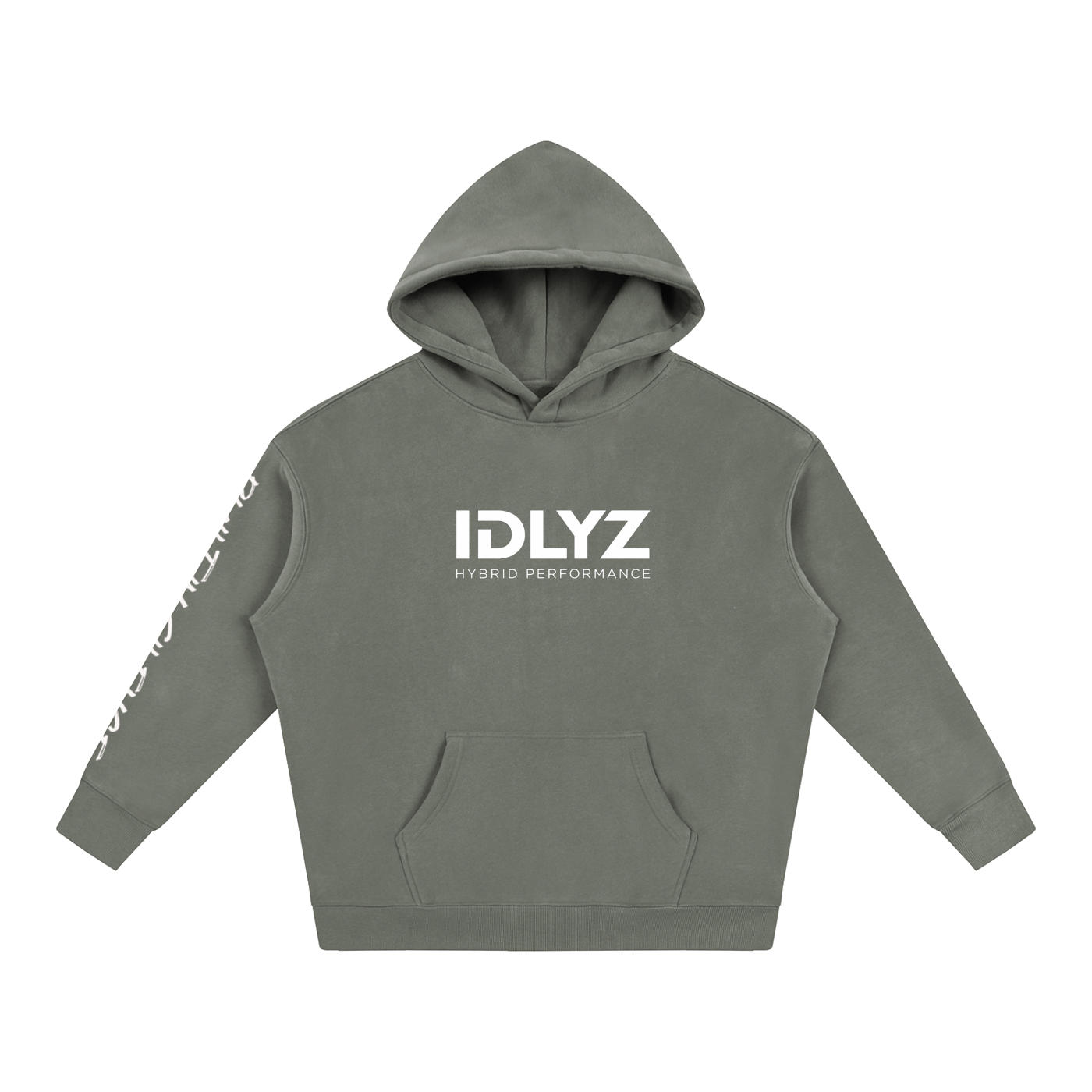 Built In Silence-Oversize Fleeced Hoodie