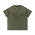 IDLYZ Terrain Waffle Knit T-Shirt (Dark Green Logo)