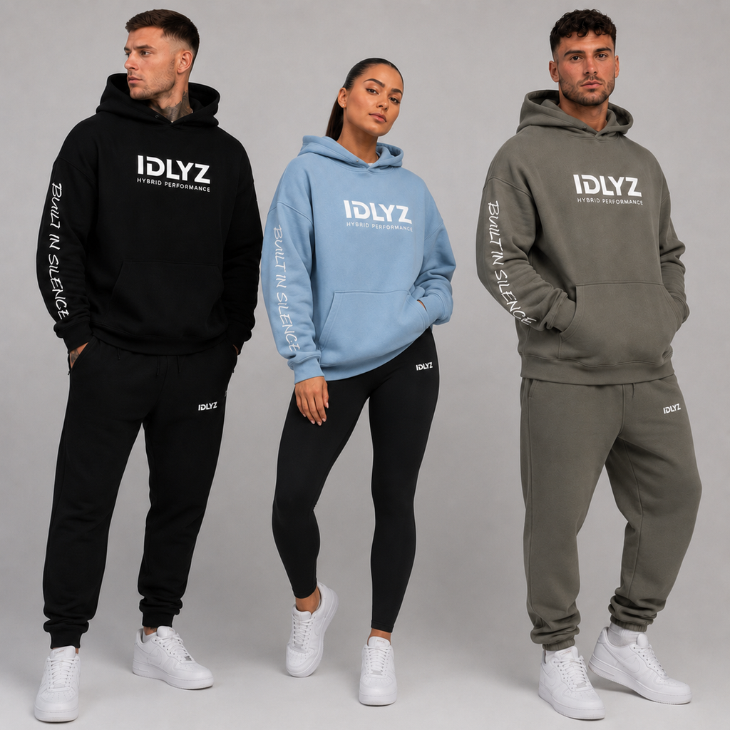 Built In Silence-Oversize Fleeced Hoodie