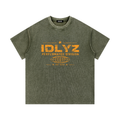 IDLYZ Terrain Waffle Tee Knit T-Shirt (Orange Logo)