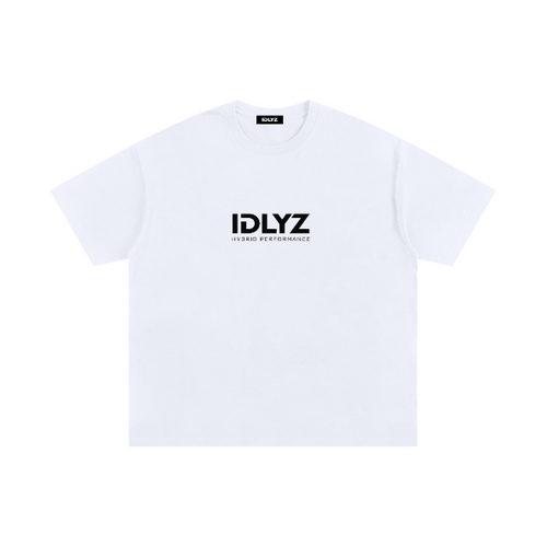 Hybrid Performance Oversized Unisex T-Shirt (white)