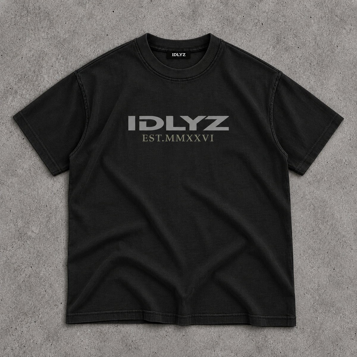 IDLYZ MMXXVI Oversized Cotton T-Shirt