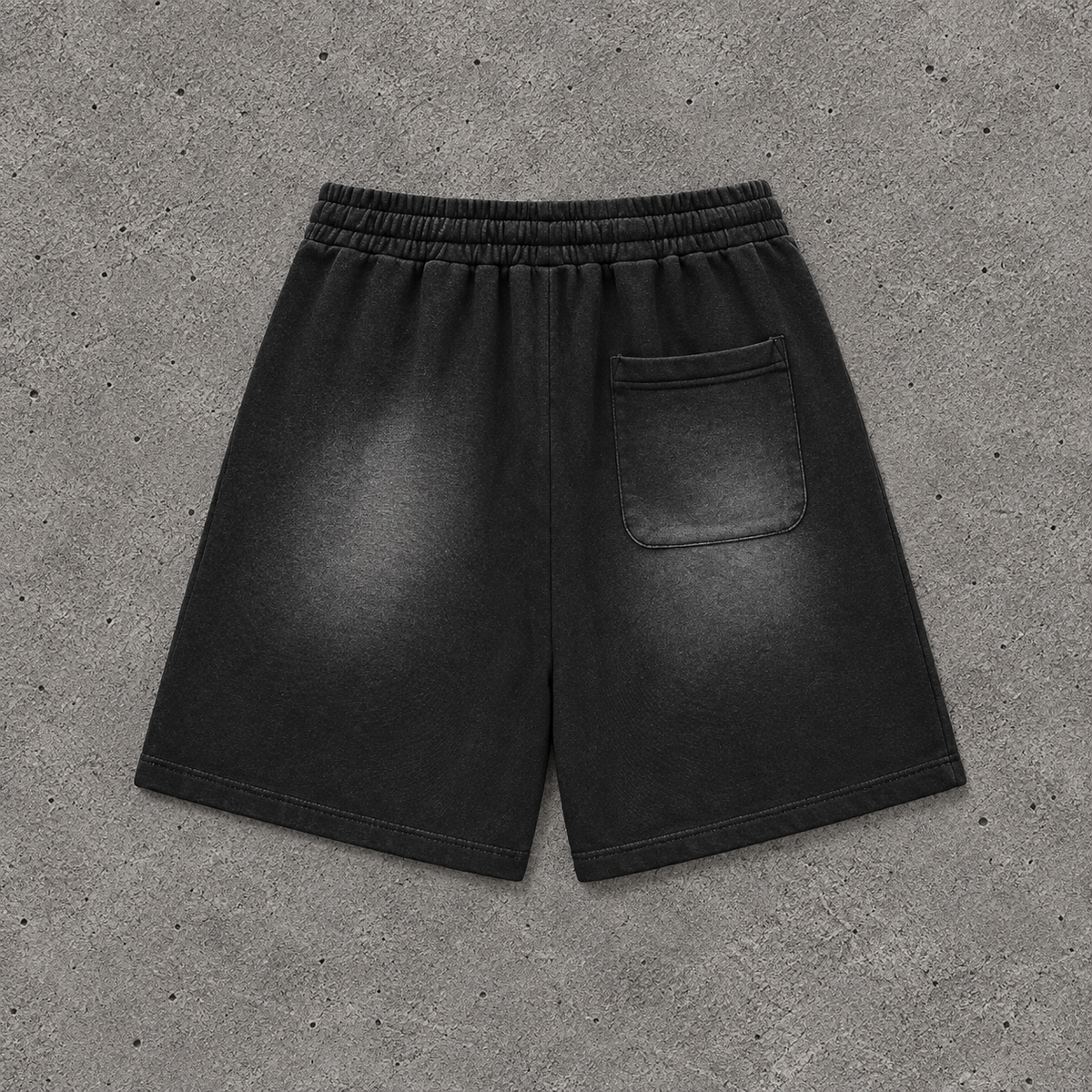 IDLYZ Sun Fade Raw Hem Shorts