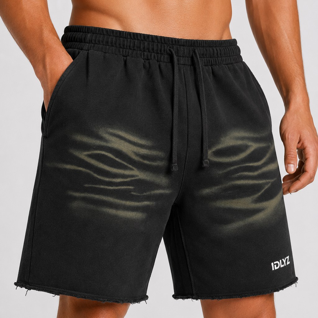 IDLYZ Vintage Tiger Stripe Shorts