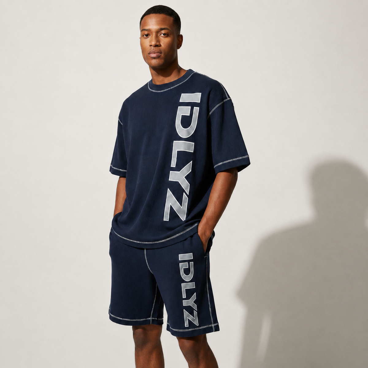 IDLYZ Sun fade Waffle T-Shirt (3 colours)