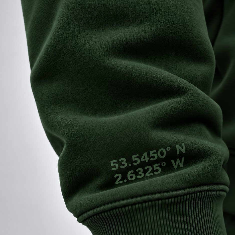 IDLYZ Essential Mock Neck Sweatshirt - Green