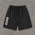 Snow Washed Raw Hem Shorts