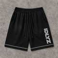 IDLYZ Sunfade Waffle Raw Hem Shorts