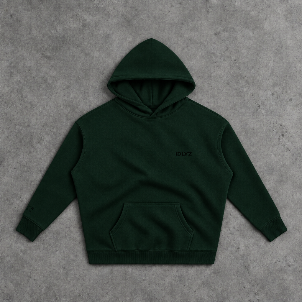IDLYZ Crest Hoodie — Green