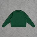 IDLYZ Essential Mock Neck Sweatshirt - Green