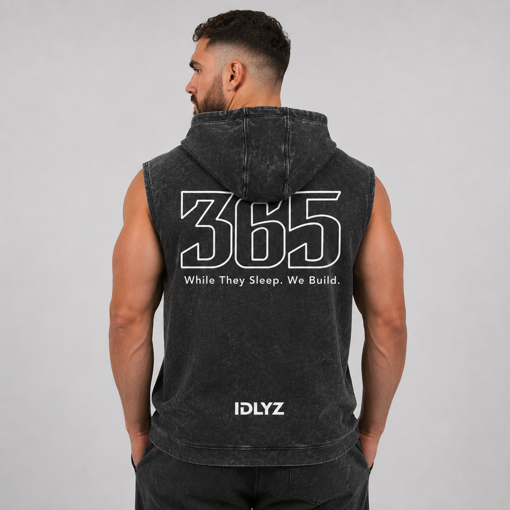 365 Snow Washed Sleeveless Hoodie
