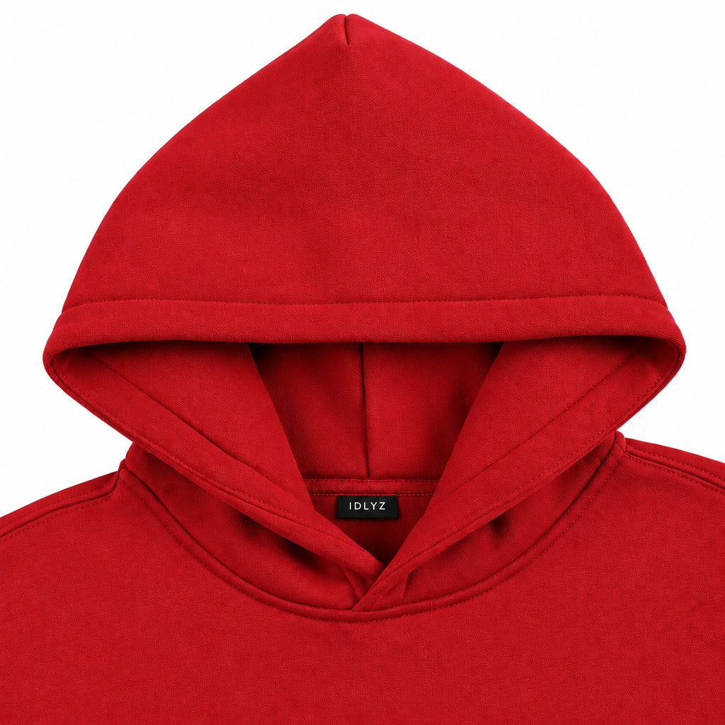 IDLYZ Crest Hoodie — Red
