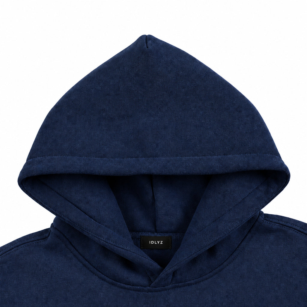 IDLYZ Crest Hoodie — Navy