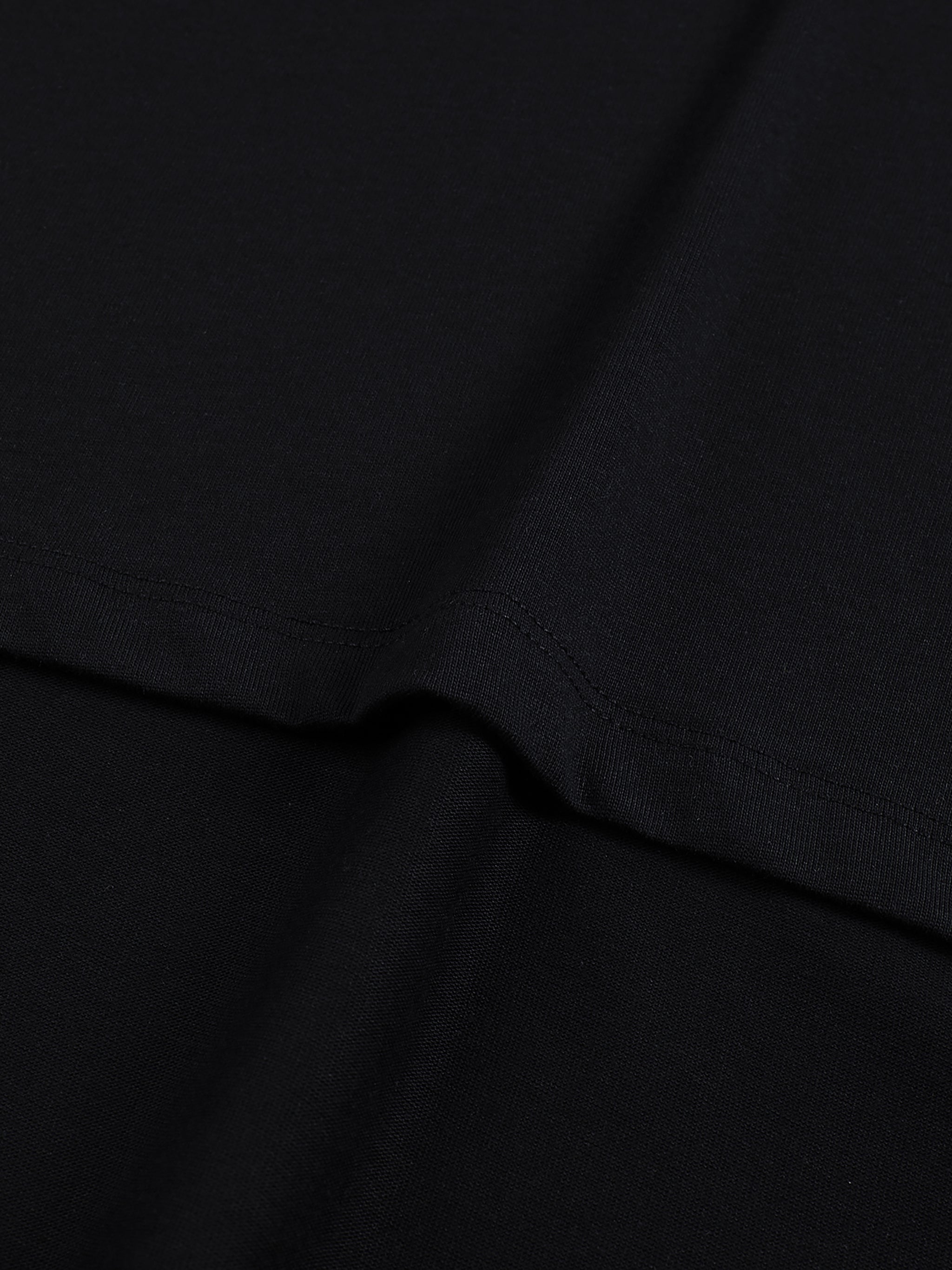Raw Edge Cotton Tank Top (White Logo)