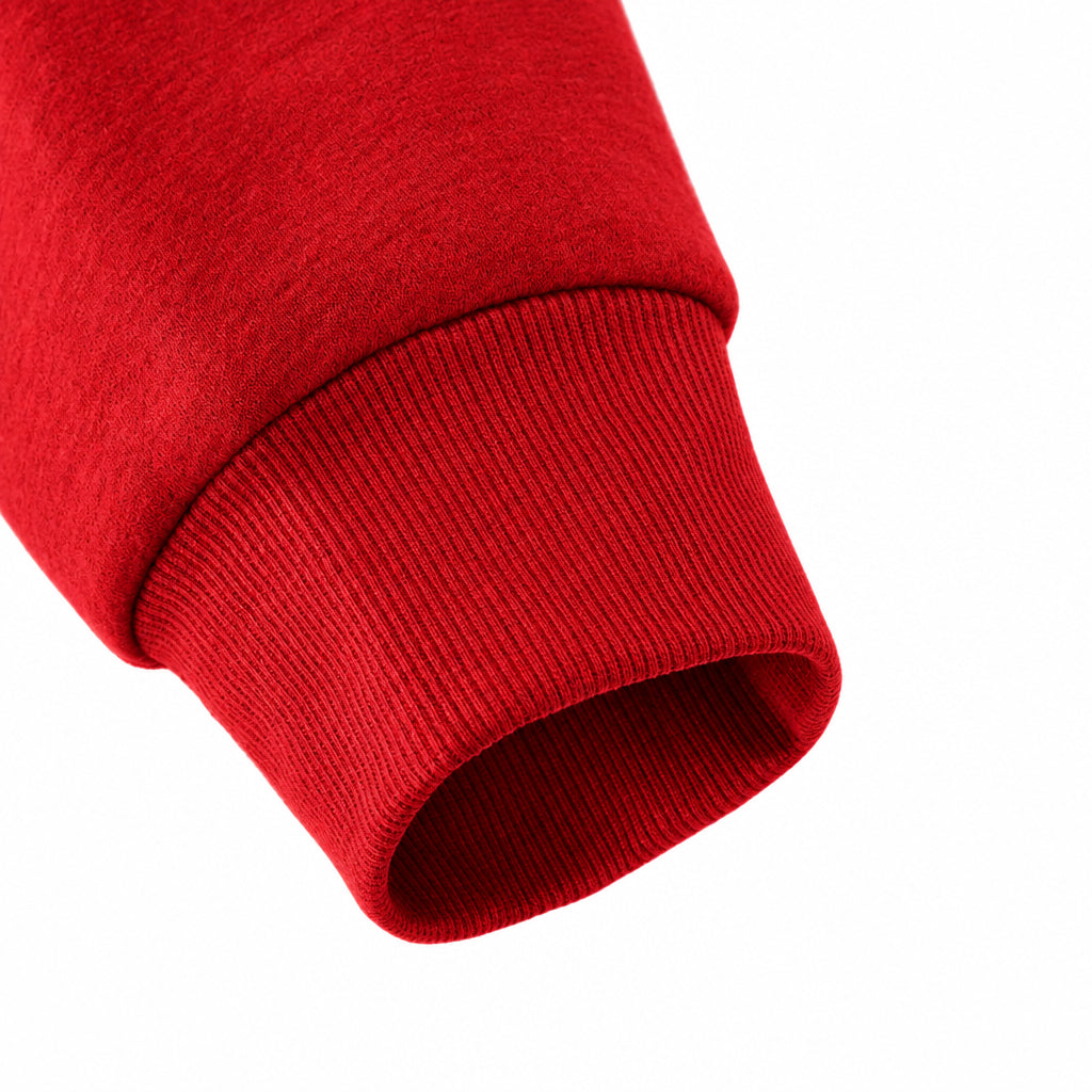 IDLYZ Essential Mock Neck Sweatshirt - Red
