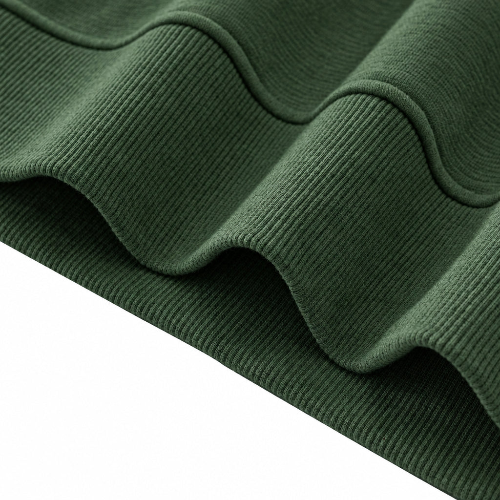 IDLYZ Essential Mock Neck Sweatshirt - Green