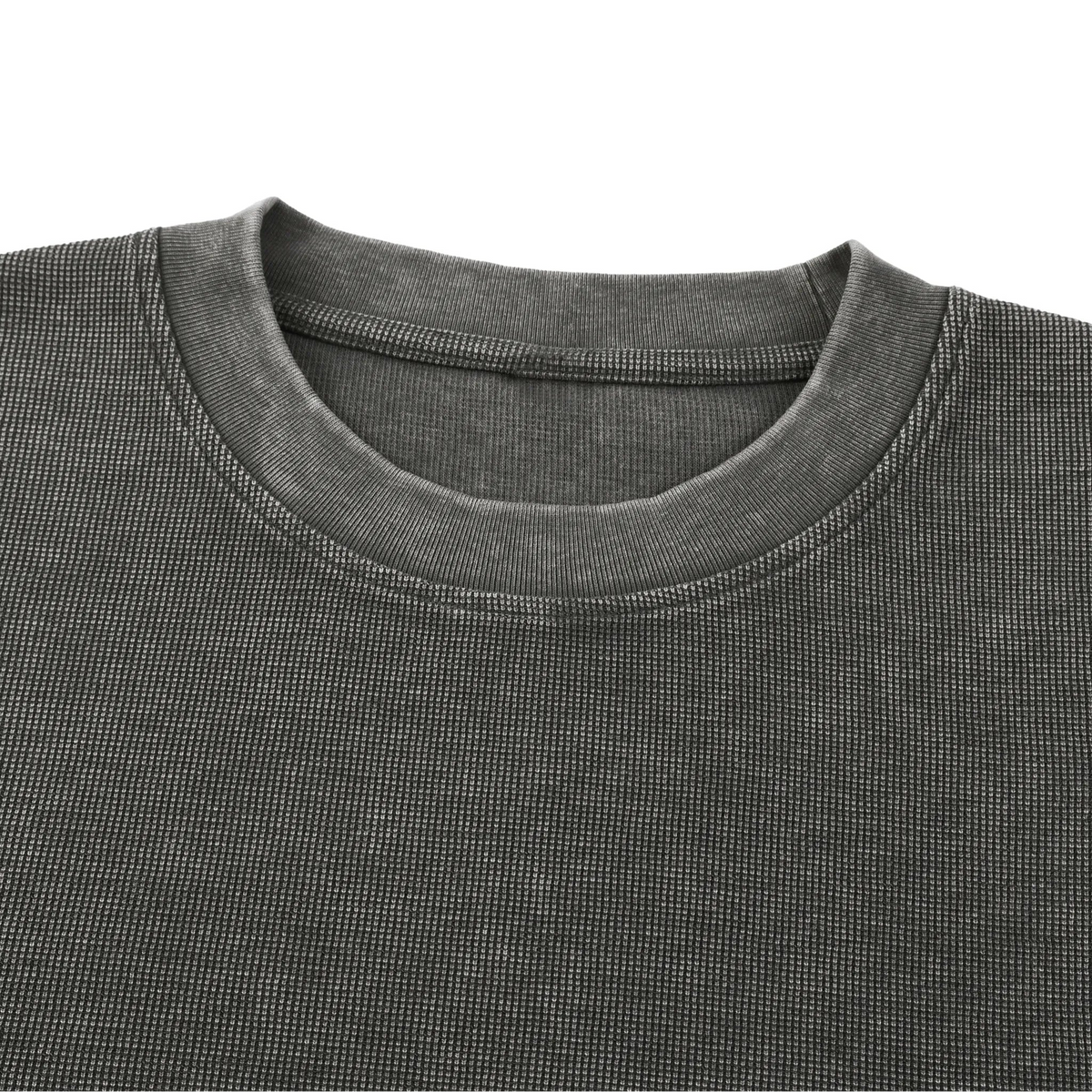 IDLYZ Terrain Waffle Knit T-Shirt (Dark Green Logo)