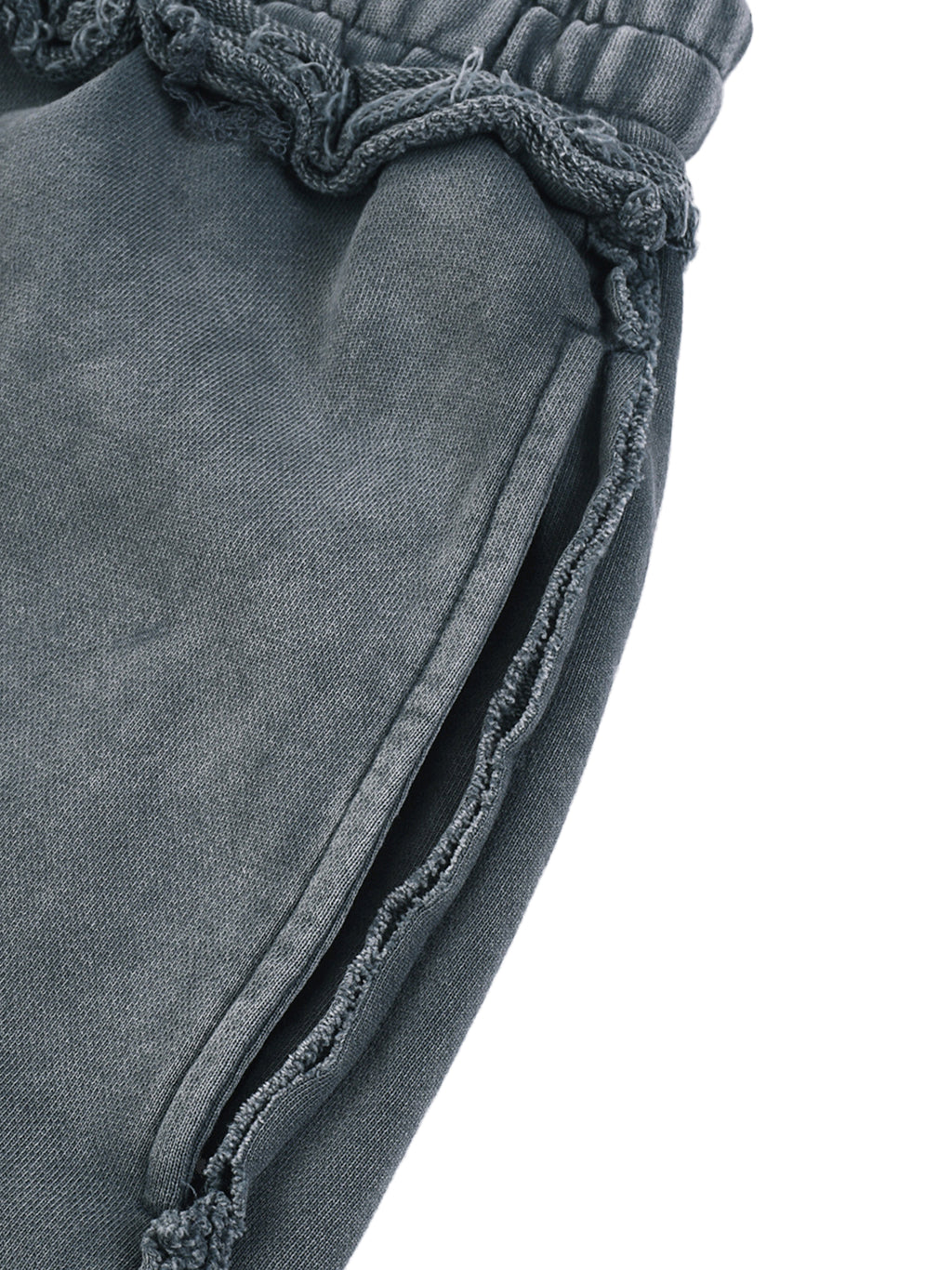 IDLYZ Mineral Wash Raw Edge Shorts