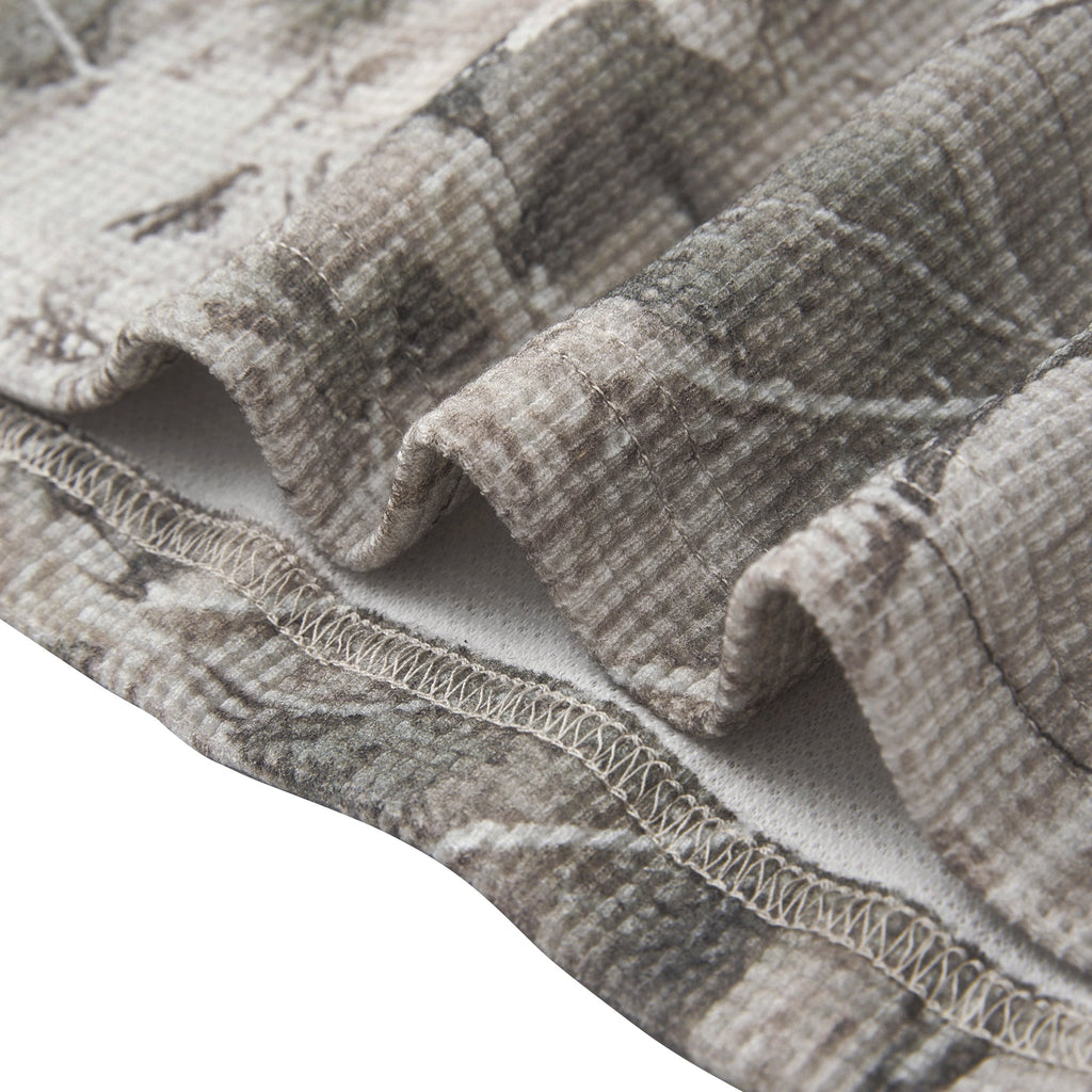 IDLYZ Tree Camo Waffle Long Sleeve (Boxy Fit)