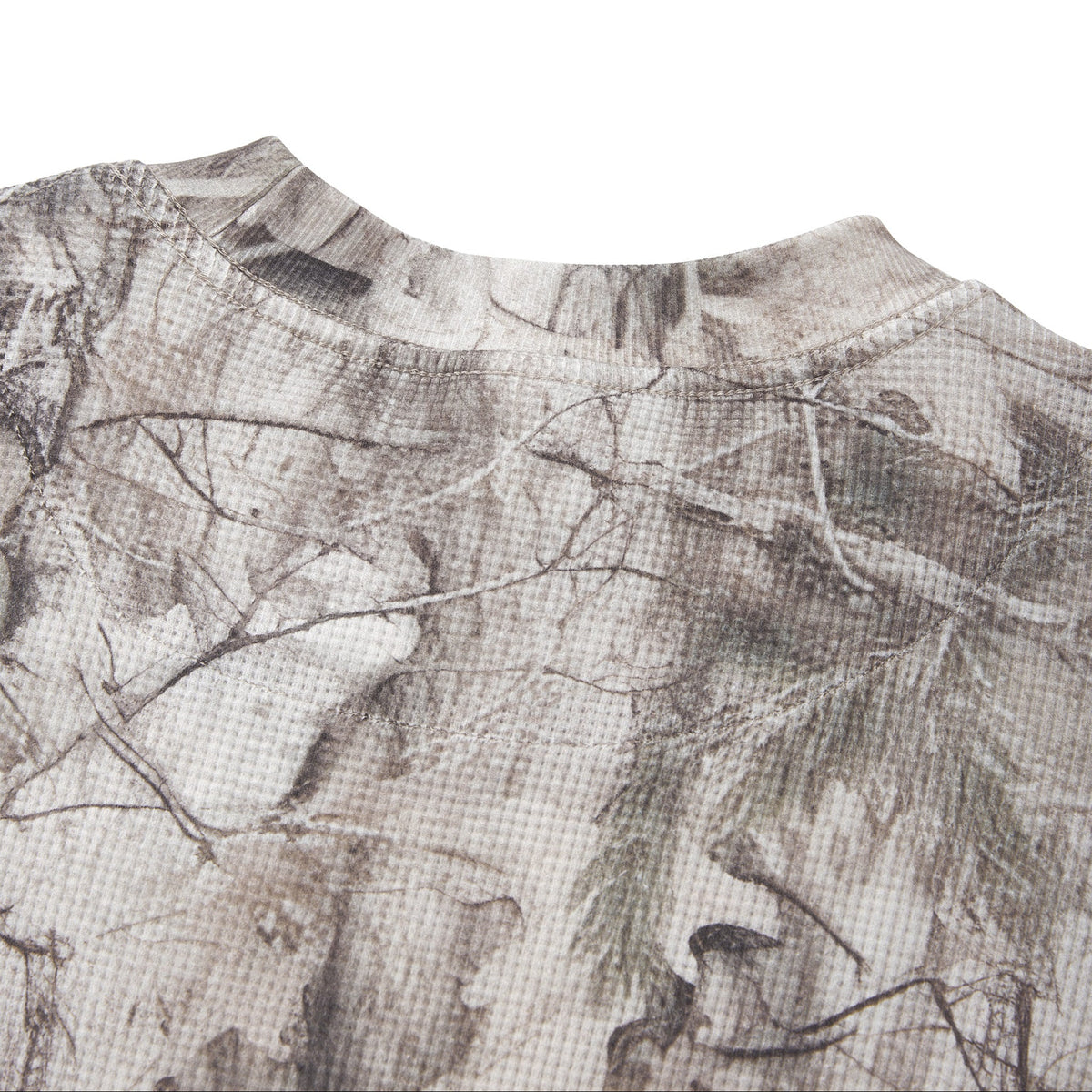 IDLYZ Tree Camo Waffle Long Sleeve (Boxy Fit)