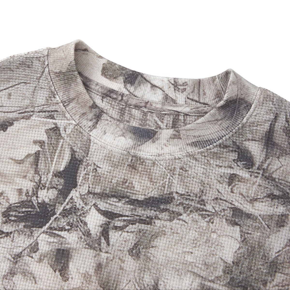 IDLYZ Tree Camo Waffle Long Sleeve (Boxy Fit)