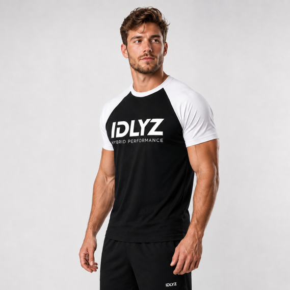 IDLYZ Hybrid Performance Mesh Tee
